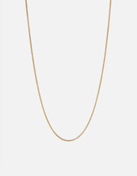 Miansai Necklaces 1.3mm Cuban Chain Necklace, Gold Vermeil Polished Gold / 24 in.