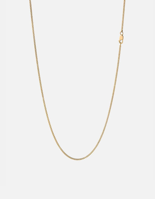 Miansai Necklaces 1.3mm Cuban Chain Necklace, Gold Vermeil