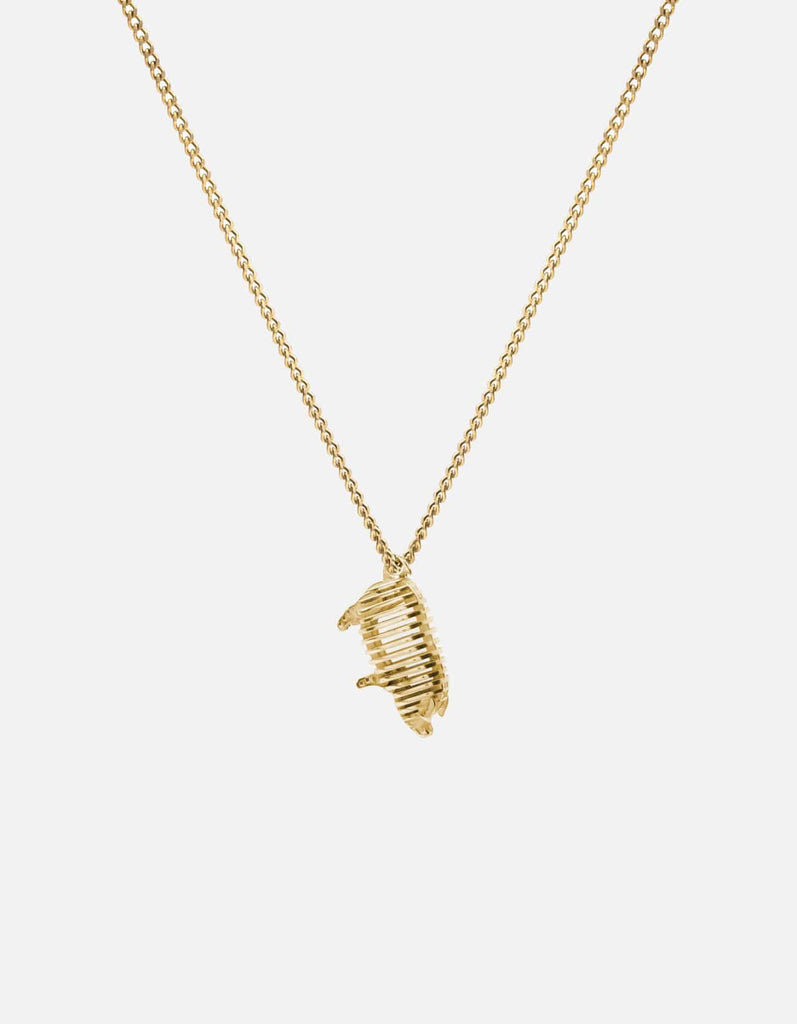 Miansai Necklaces The Little Piggy Pendant Necklace, Gold Vermeil polished gold / 24 in.