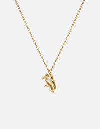 Miansai Necklaces The Little Piggy Pendant Necklace, Gold Vermeil polished gold / 24 in.