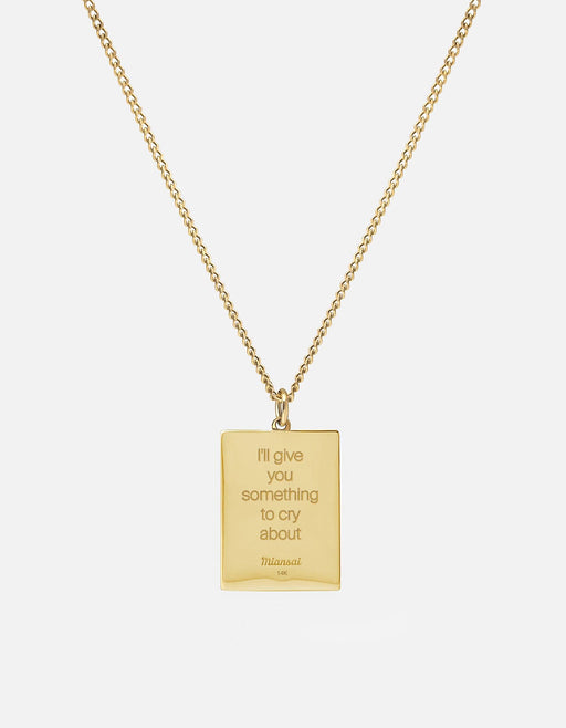 Miansai Necklaces Got It From My Momma Pendant, 14k Gold Option 2 / 21 in. / Monogram: No