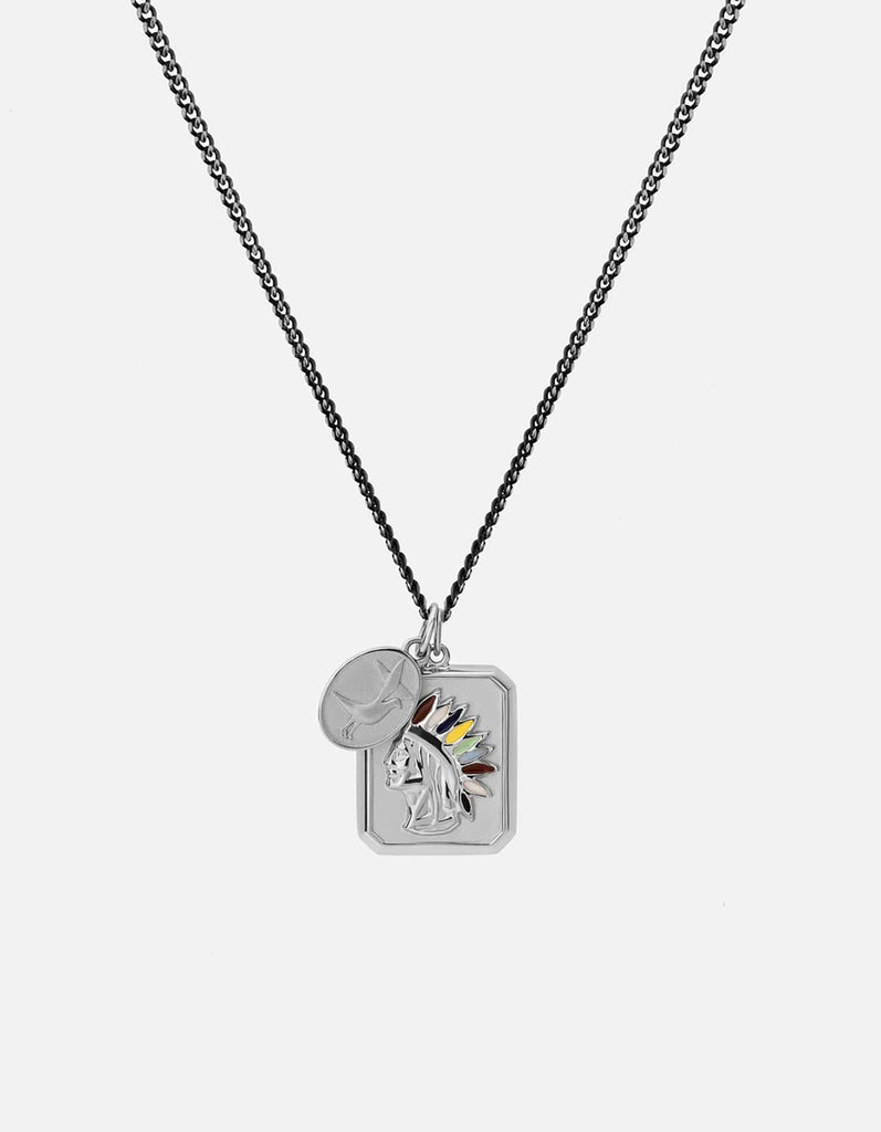 Miansai Necklaces Hiawatha Necklace, Sterling Silver/Enamel Multi / 24 in. / Monogram: No