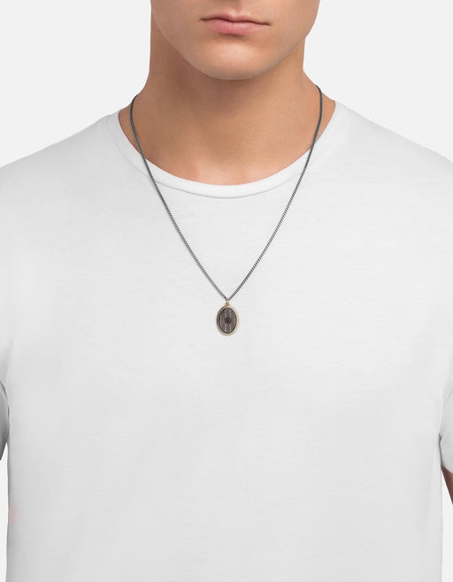 Miansai Necklaces Argyle Black Diamond Necklace, Gold Vermeil/Gray