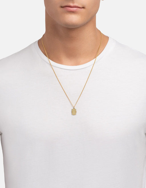 Miansai Necklaces Lennox Quartz Necklace, Gold Vermeil