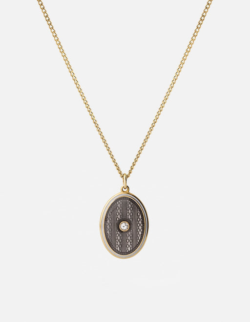 Miansai Necklaces Argyle Sapphire Necklace, Gold Vermeil/Gray Gray / 21 in. / Monogram: No