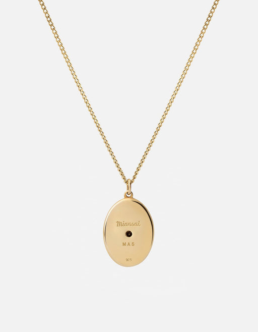 Miansai Necklaces Argyle Sapphire Necklace, Gold Vermeil/Gray