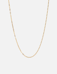 Miansai Necklaces 2.5mm Volt Link Cable Chain Necklace, Gold Polished Gold Vermeil / 18 in.