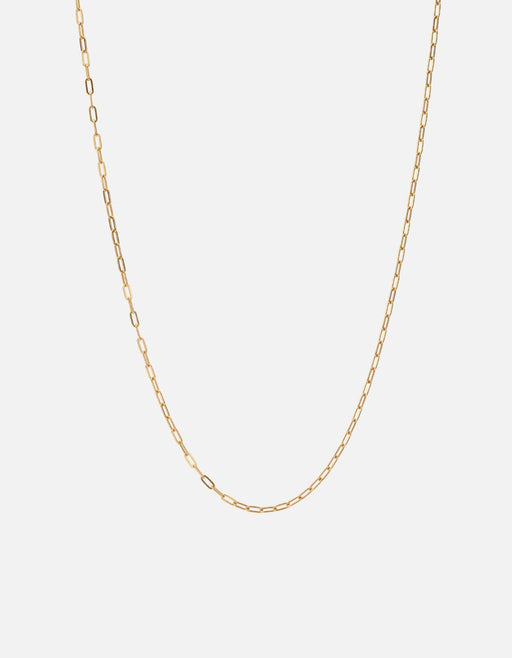 Miansai Necklaces 2.5mm Volt Link Cable Chain Necklace, Gold Polished Gold Vermeil / 18 in.
