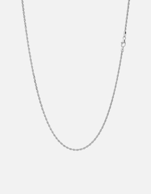 Miansai Necklaces 1.8mm Rope Chain Necklace, Sterling Silver Polished Silver / 24 in.