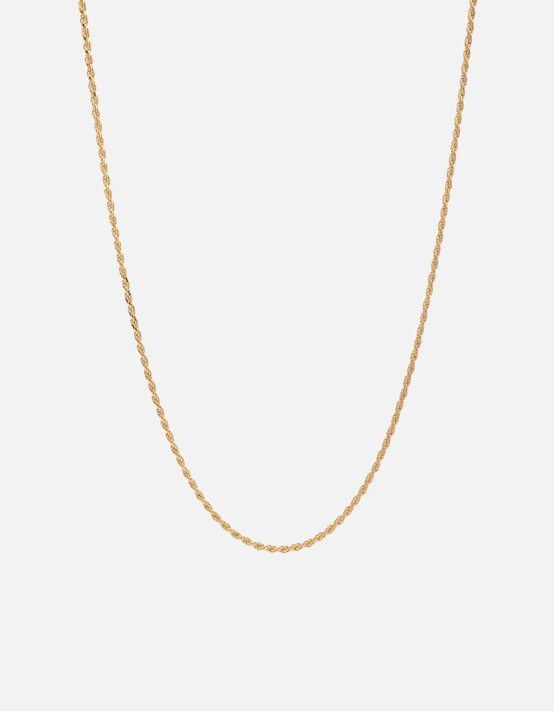 Miansai Necklaces 1.8mm Rope Chain Necklace, Gold Vermeil Polished Gold / 18 in.