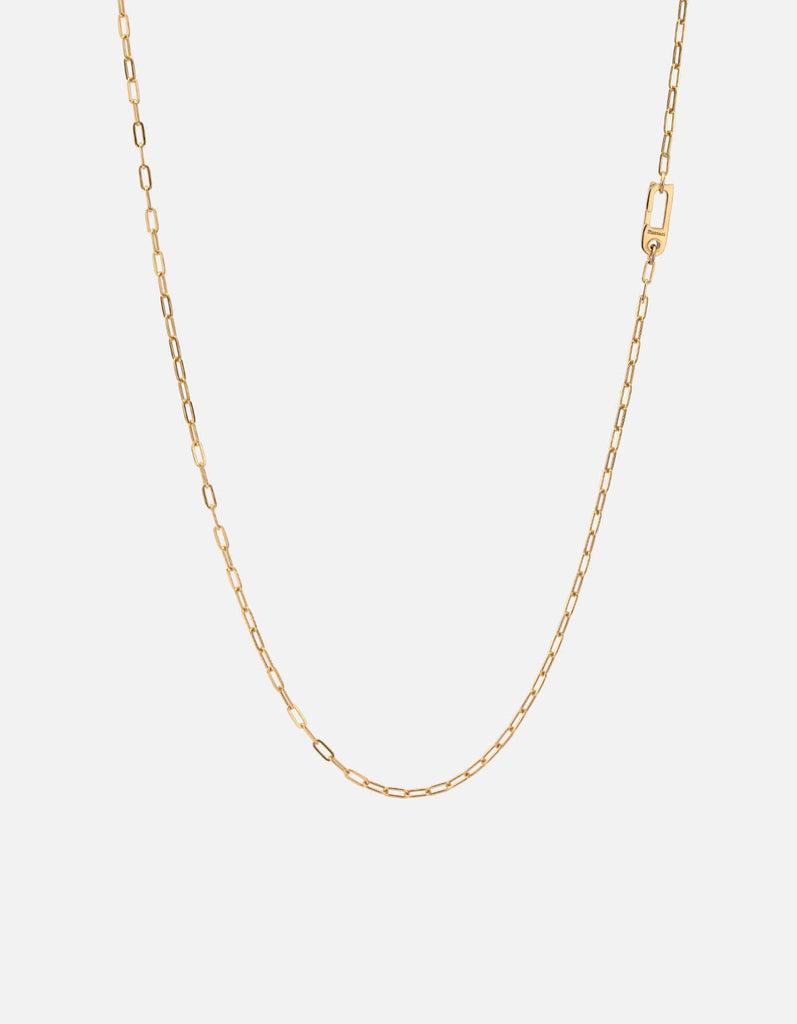 Miansai Necklaces Volt Link Annex Clasp Necklace, Gold Vermeil Polished Gold / 24 in.