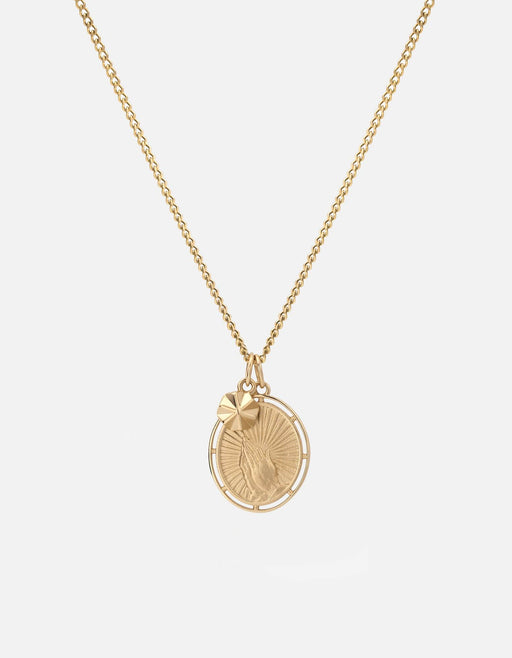 Miansai Necklaces Divini Necklace, Gold Vermeil Matte Gold / 24 in. / Monogram: No