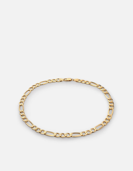 Miansai Necklaces 4.5mm Figaro Chain Choker, Gold Vermeil Polished Gold / 15 in.