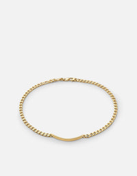 Miansai Necklaces 4mm ID Cuban Chain Choker, Gold Vermeil Polished Gold / 15 in. / Monogram: No