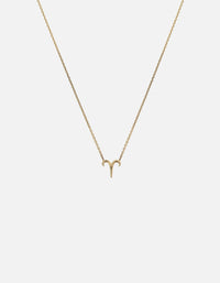 Miansai Necklaces Aries Astro Pendant Necklace, 14k Gold Polished Gold / 16-18 in.