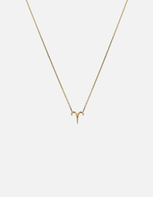 Miansai Necklaces Aries Astro Pendant Necklace, 14k Gold Polished Gold / 16-18 in.