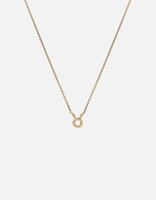 Miansai Necklaces Taurus Astro Pendant Necklace, 14k Gold Polished Gold / 16-18 in.