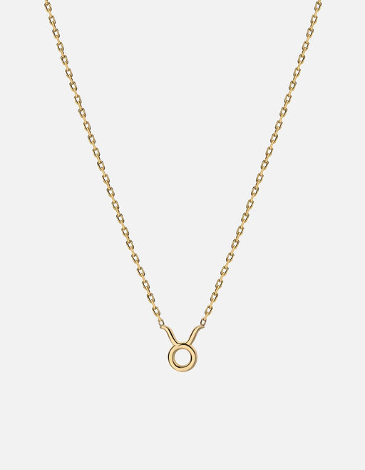 Miansai Necklaces Astro Pendant Necklace, 14k Gold Taurus/Polished Gold / 16-18 in.
