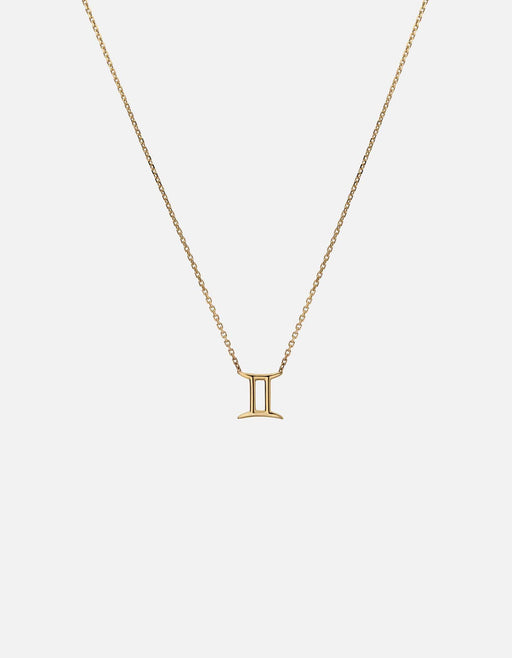 Miansai Necklaces Gemini Astro Pendant Necklace, 14k Gold Polished Gold / 16-18 in.