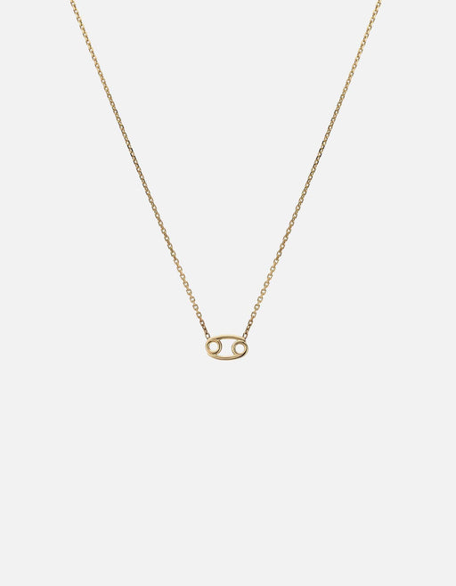 Miansai Necklaces Cancer Astro Pendant Necklace, 14k Gold Polished Gold / 16-18 in.