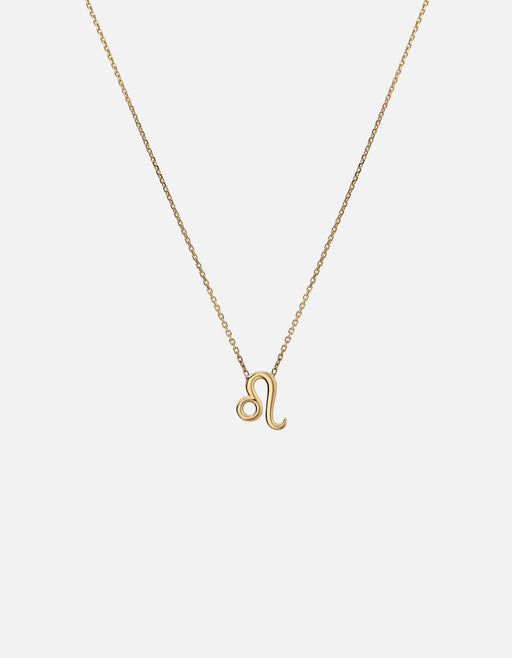 Miansai Necklaces Leo Astro Pendant Necklace, 14k Gold Polished Gold / 16-18 in.
