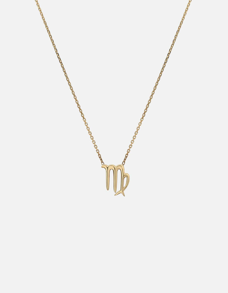 Miansai Necklaces Virgo Astro Pendant Necklace, 14k Gold Polished Gold / 16-18 in.