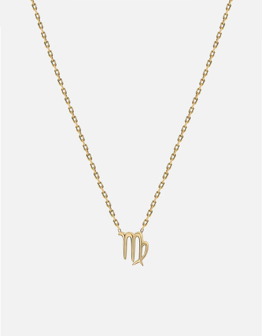 Miansai Necklaces Astro Pendant Necklace, 14k Gold Virgo/Polished Gold / 16-18 in.