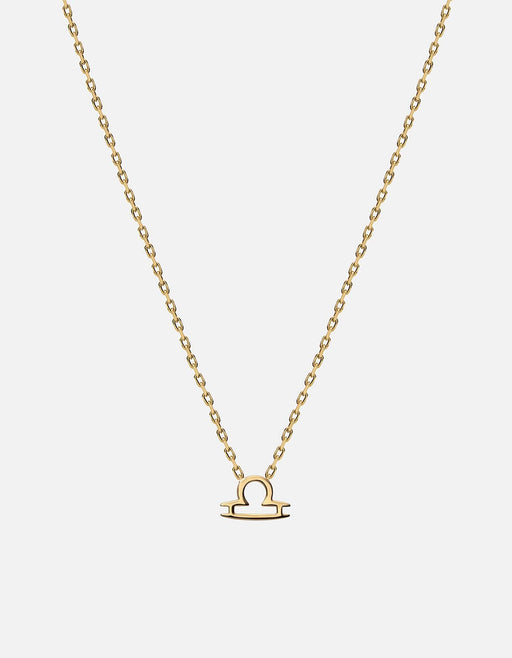 Miansai Necklaces Astro Pendant Necklace, 14k Gold Libra/Polished Gold / 16-18 in.