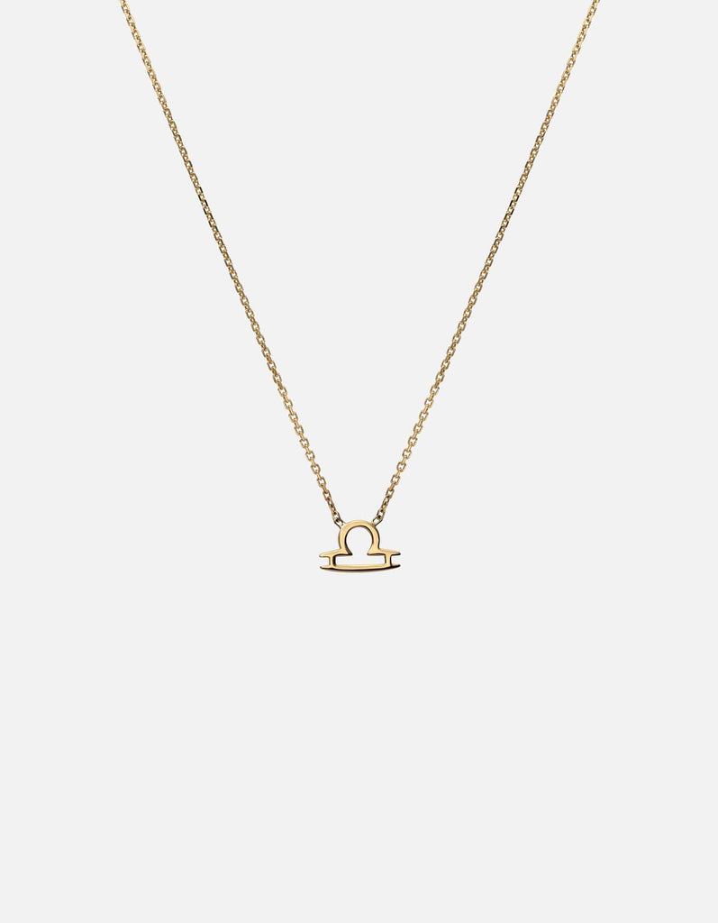 Miansai Necklaces Libra Astro Pendant Necklace, 14k Gold Polished Gold / 16-18 in.