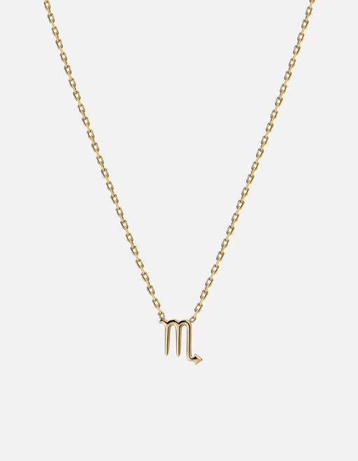Miansai Necklaces Astro Pendant Necklace, 14k Gold Scorpio/Polished Gold / 16-18 in.