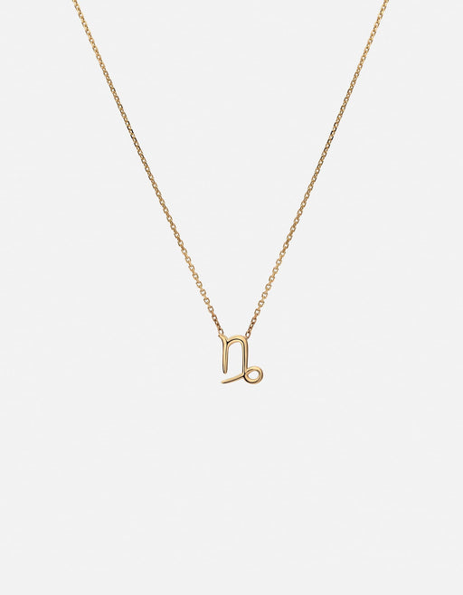 Miansai Necklaces Capricorn Astro Pendant Necklace, 14k Gold Polished Gold / 16-18 in.