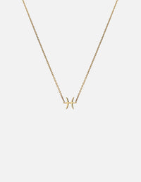 Miansai Necklaces Pisces Astro Pendant Necklace, 14k Gold Polished Gold / 16-18 in.