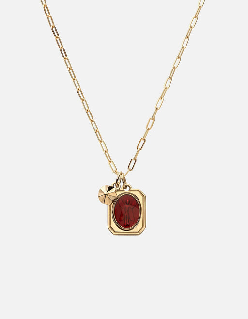 Miansai Necklaces Genesis Necklace, Gold Vermeil/Enamel Red/Blue / 24 in.