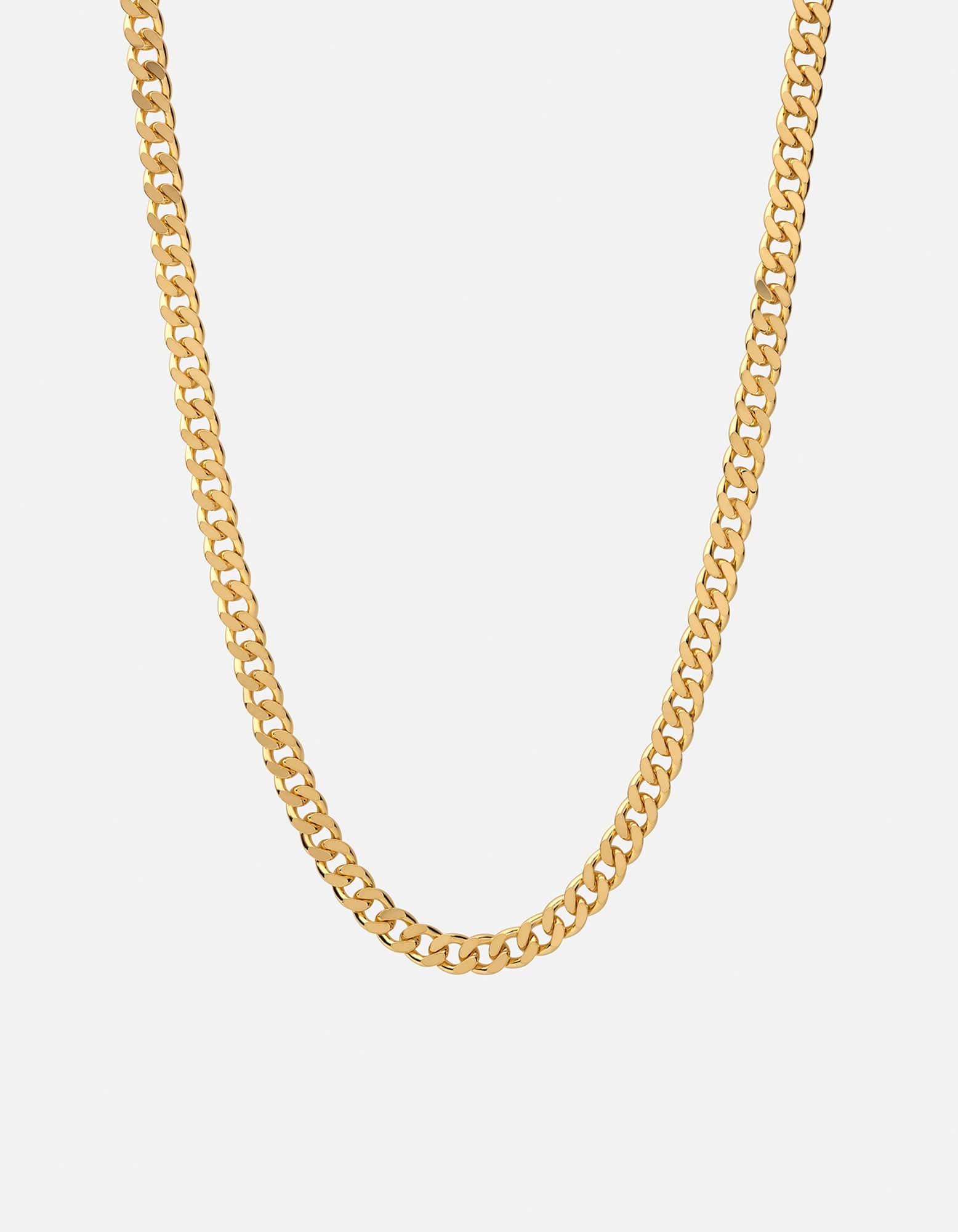 Men's 6.5mm Cuban Curb Chain Necklace, Gold Vermeil | Miansai