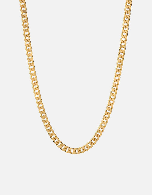 Miansai Necklaces 6.5mm Cuban Chain Necklace, Gold Vermeil Polished Gold / 21 in.