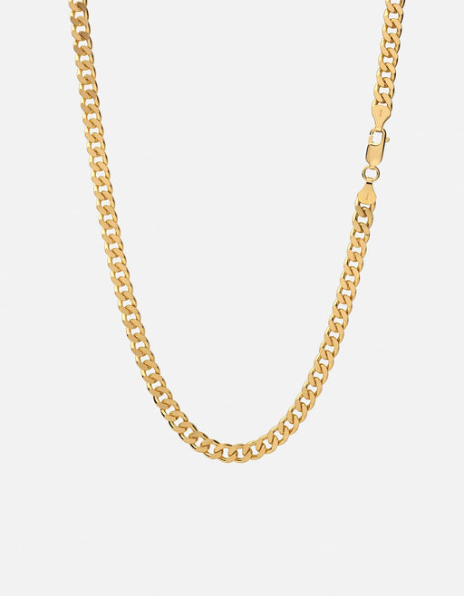 Miansai Necklaces 6.5mm Cuban Chain Necklace, Gold Vermeil Polished Gold / 21 in.