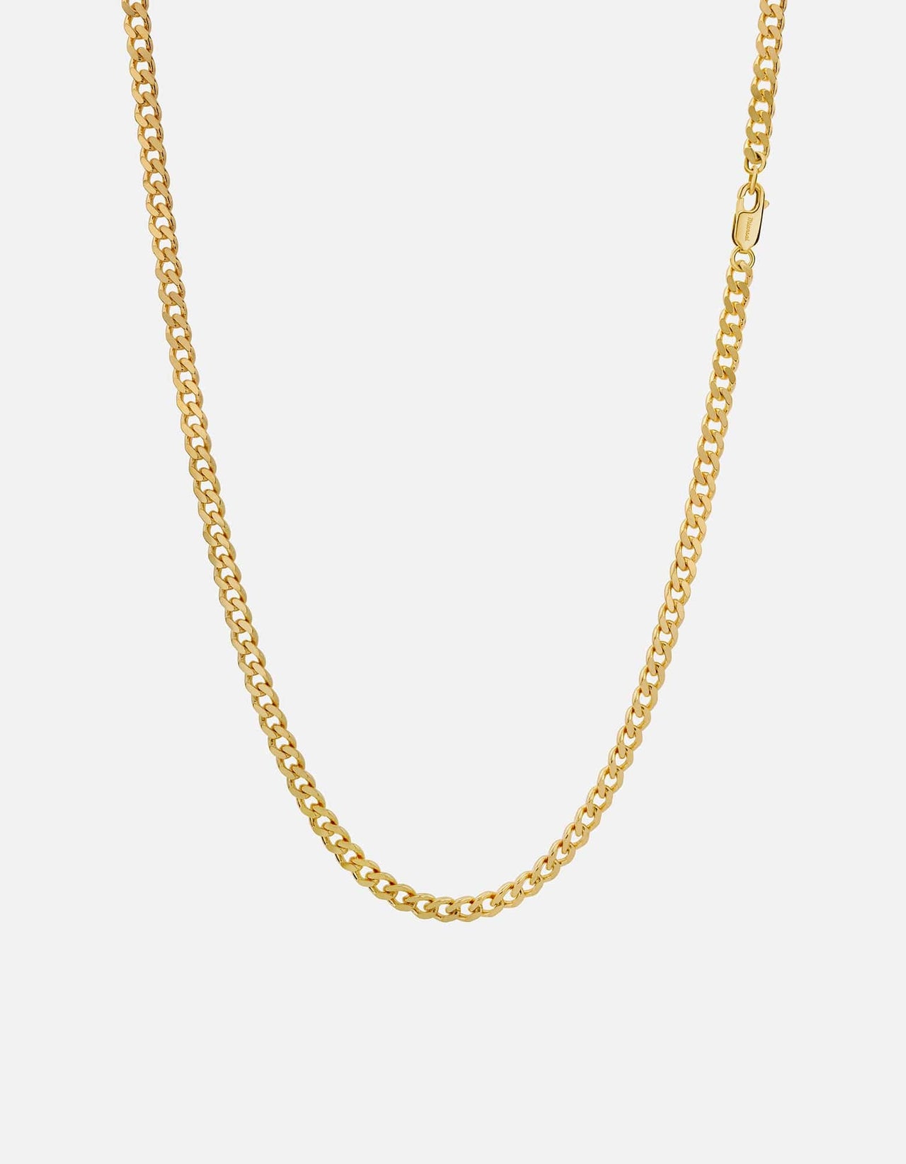 Men's 4mm Cuban Chain Necklace, Gold Vermeil Miansai