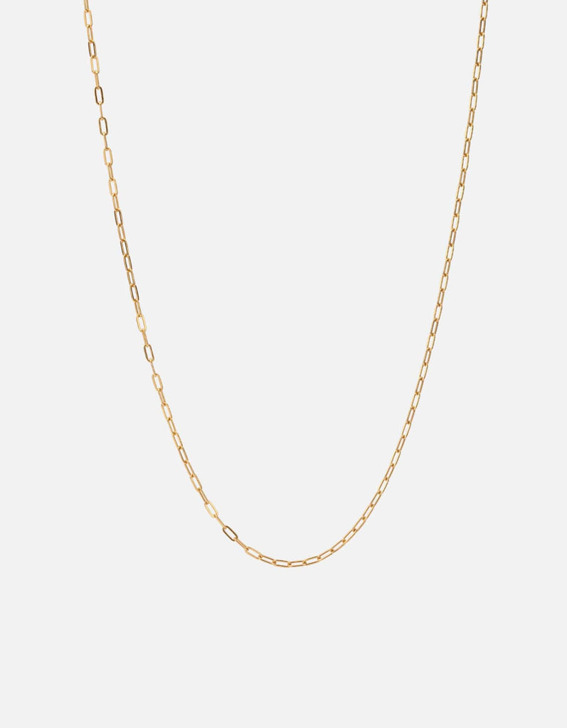Miansai Necklaces 2.5mm Volt Link Cable Chain Necklace, 14k Gold Polished Gold / 18 in.
