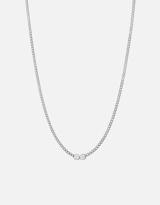 Miansai Necklaces Type Chain Necklace, Sterling Silver 2 Letters / Polished Silver / 24 in. / Monogram: No