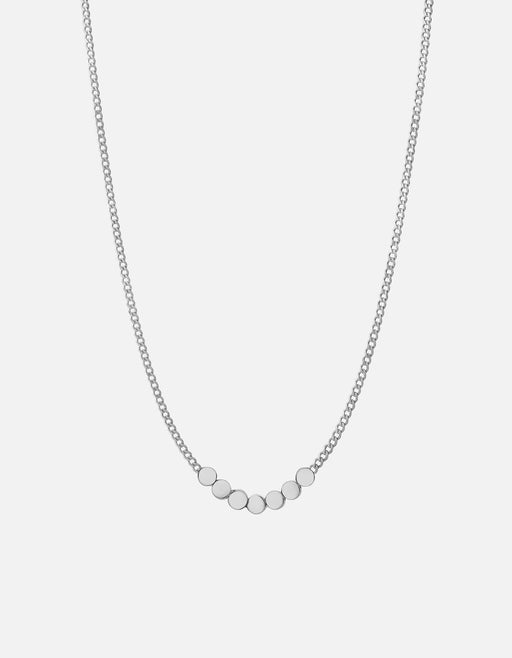 Miansai Necklaces Type Chain Necklace, Sterling Silver 7 Letters / Polished Silver / 24 in. / Monogram: Yes