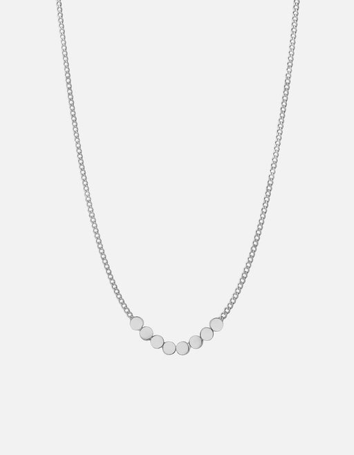 Miansai Necklaces Type Chain Necklace, Sterling Silver 8 Letters / Polished Silver / 24 in. / Monogram: Yes