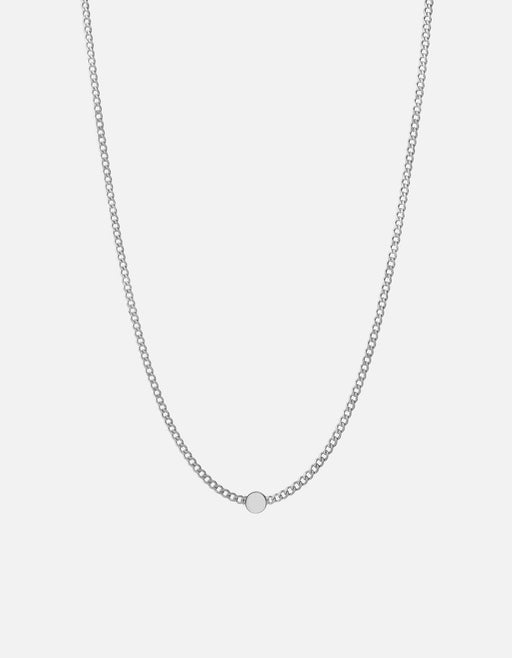 Miansai Necklaces Opus Sapphire Type Chain Necklace, Sterling Silver/Black