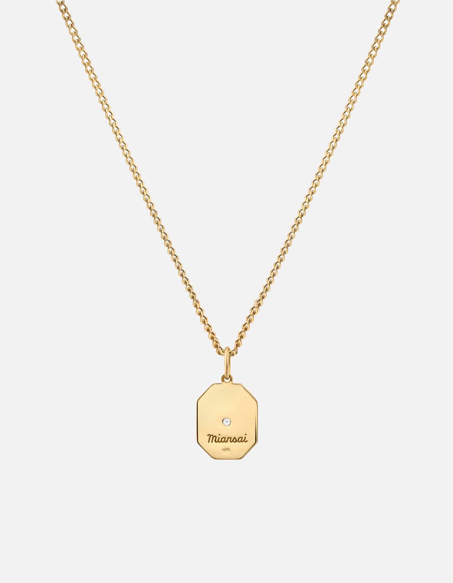 Umbra Sapphire Pendant Necklace, Gold Vermeil w/Enamel | Women