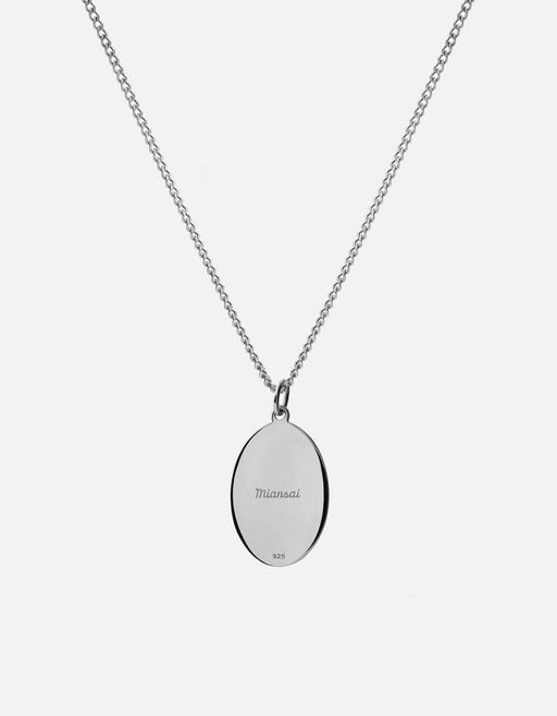 Miansai Necklaces Fortuna Necklace, Sterling Silver/Green