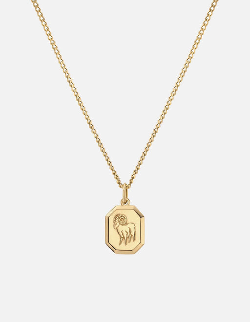 Miansai Necklaces Aries Nyle Necklace, Gold Vermeil Polished Gold / 21 in. / Monogram: No