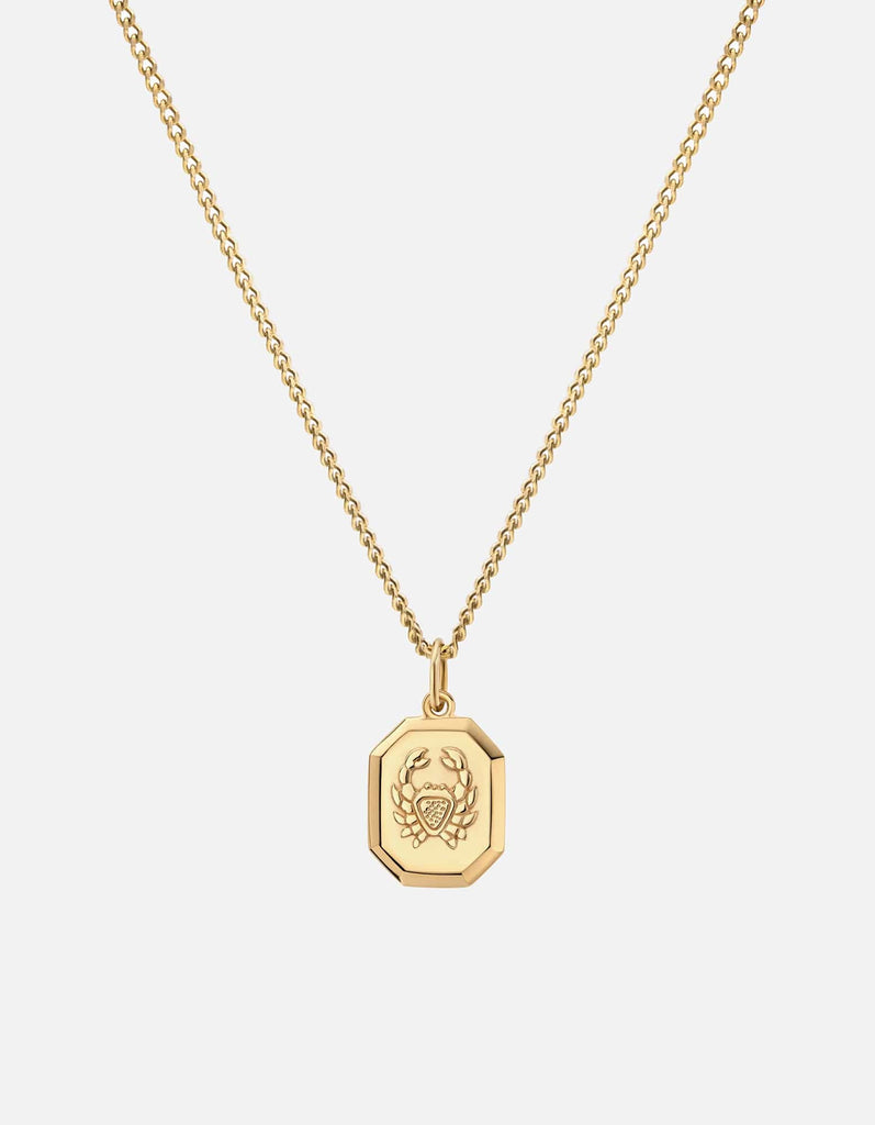 Miansai Necklaces Cancer Nyle Necklace, Gold Vermeil Polished Gold / 21 in. / Monogram: No