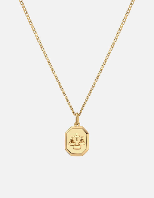 Miansai Necklaces Libra Nyle Necklace, Gold Vermeil Polished Gold / 21 in. / Monogram: No