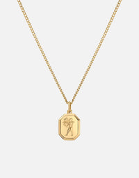 Miansai Necklaces Sagittarius Nyle Necklace, Gold Vermeil Polished Gold / 21 in. / Monogram: No