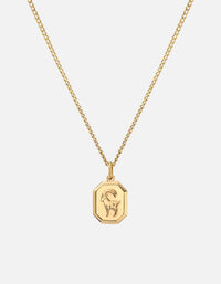 Miansai Necklaces Capricorn Nyle Necklace, Gold Vermeil Polished Gold / 21 in. / Monogram: No