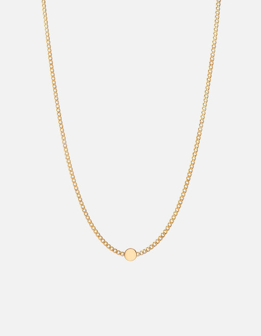 Miansai Necklaces Opus Sapphire Type Chain Necklace, Gold Vermeil/Black